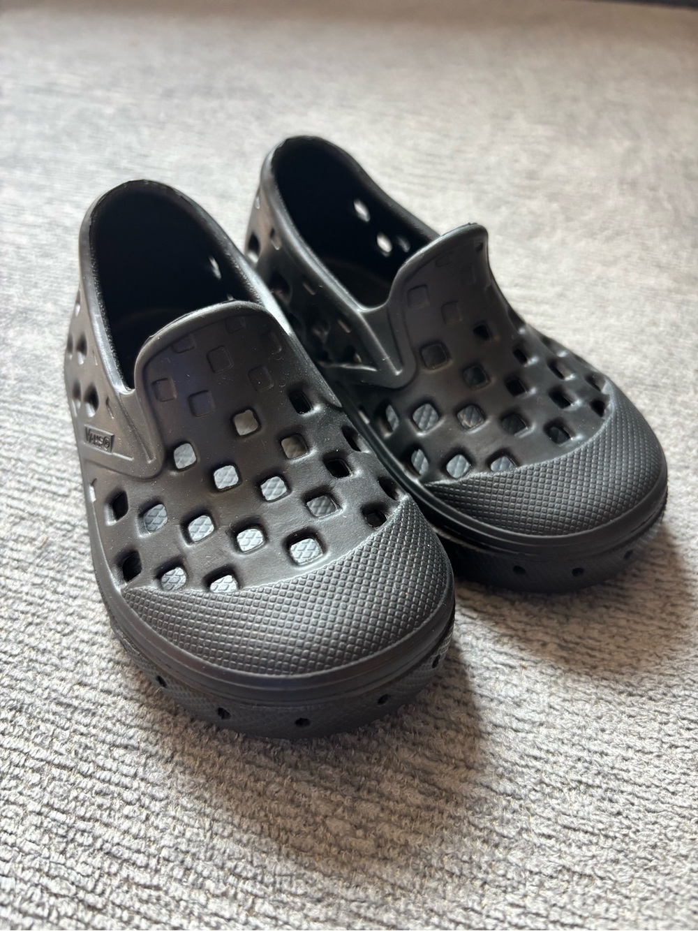Vans Kids Black Slip-On Shoes